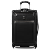 Travelpro Platinum Elite Softside Expandable Luggage, 2 Wheel Upright Suitcase, USB Port, Men and Women ( Shadow Black , Carry-On 22-Inch ) Shadow Black Carry On 22 Inch U7